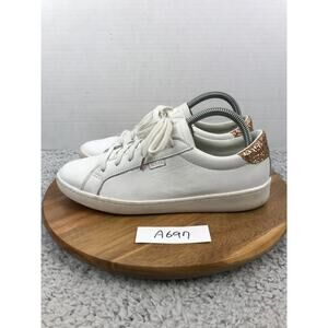 Keds x Kate Spade New York Womens 9 Ace White Leather Glitter Casual Sneaker